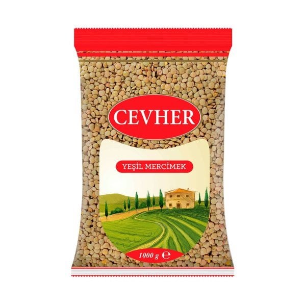 Cevher Yeşil Mercimek 1 Kg